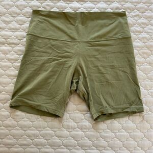Lululemon Align Olive Green bike shorts